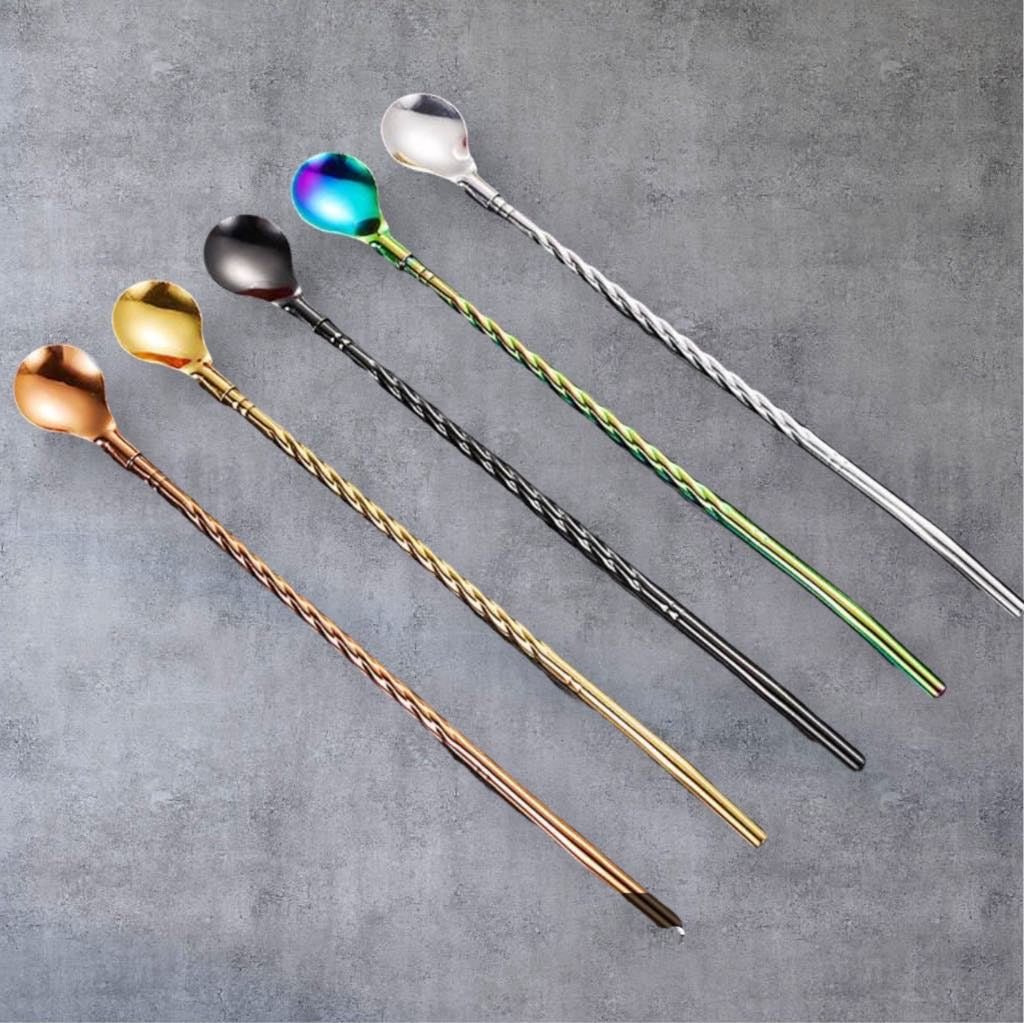 Spoon Stainless steel Straw - Pack of 5