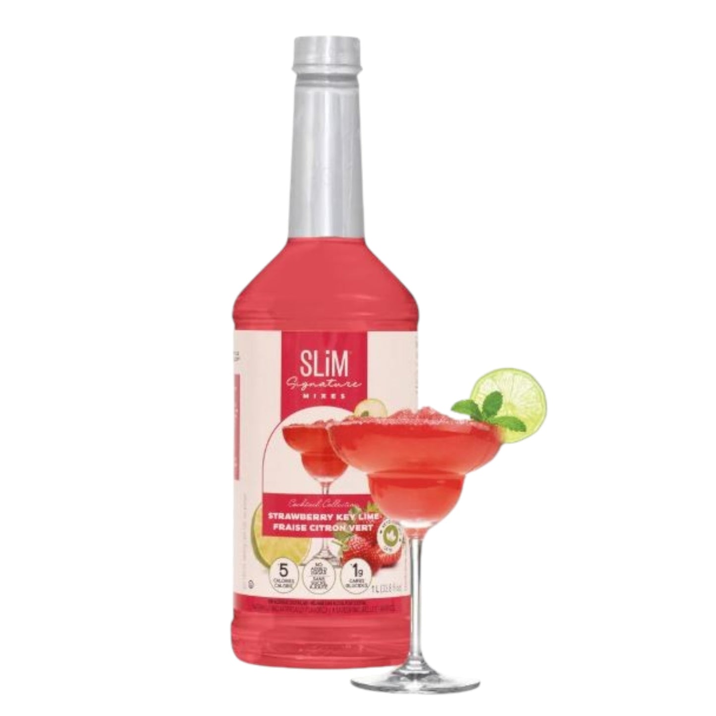 Slim Syrups - Strawberry Key Lime Cocktail Mix - 1L