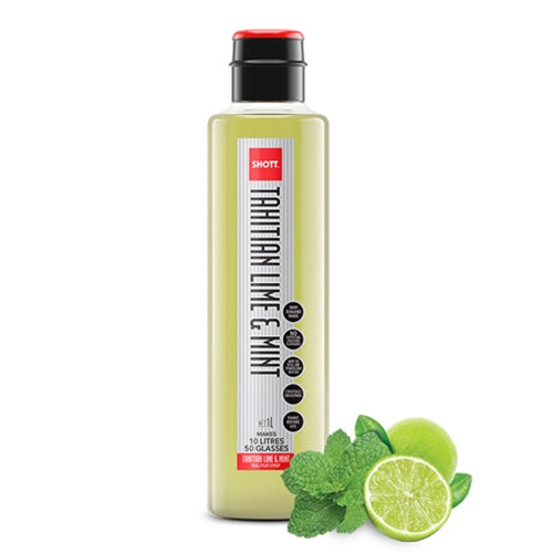 SHOTT - Tahitian Lime & Mint - Light Fruit Syrup 1Ltr