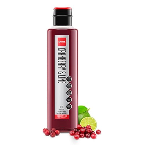 SHOTT - Cranberry Lime - Light Fruit Syrup 1Ltr